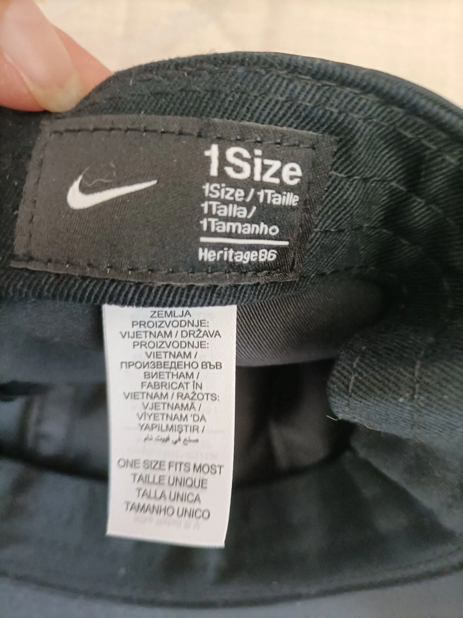 Boné Nike Heritage86 com Swoosh de Metal Preto - Novo – photo 5